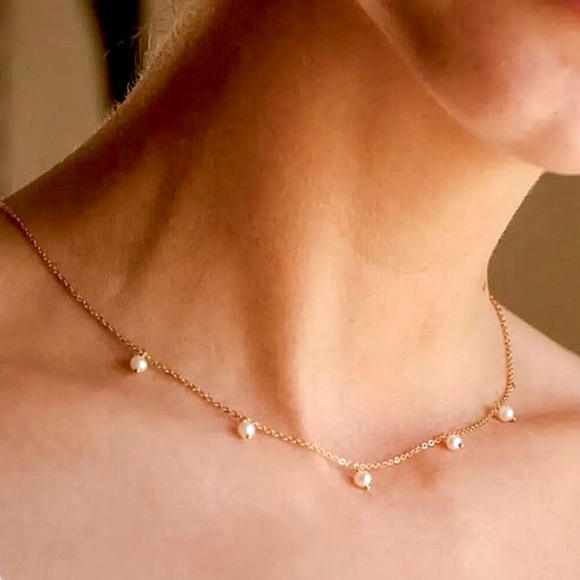 ⚜️𝟯𝟬%𝗢𝗙𝗙 𝗯𝘂𝗻𝗱𝗹𝗲𝘀 𝟯+⚜️ NEW Pearl Delicate Stainless Steel Necklace - Picture 9 of 13